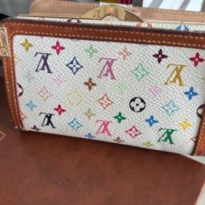 Louis Vuitton x Murakami leather wallet